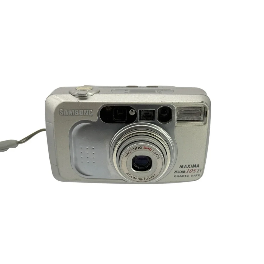 Samsung Maxima Zoom 105Ti Quartz Date 35-105MM Film Camera NEW Battery Tested